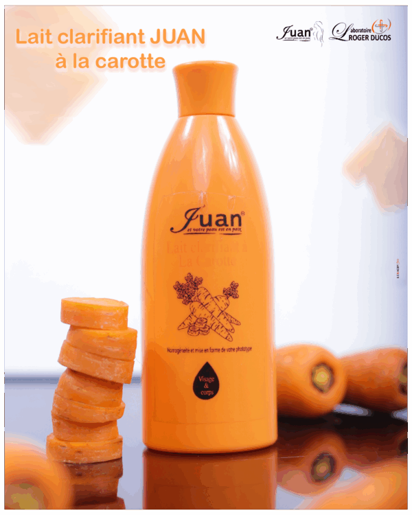 LAIT DE TOILETTE CLARIFIANT JUAN à la carotte 300ml